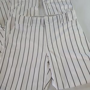 White Striped Men's Shorts